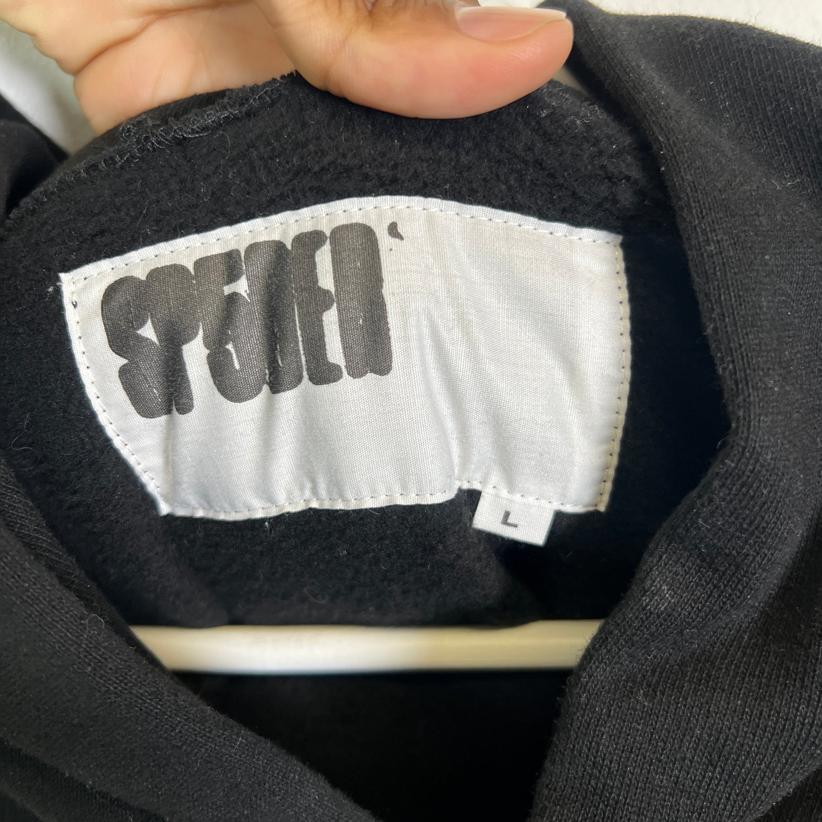 Sp5der Rhinestone Web Logo Hoodie