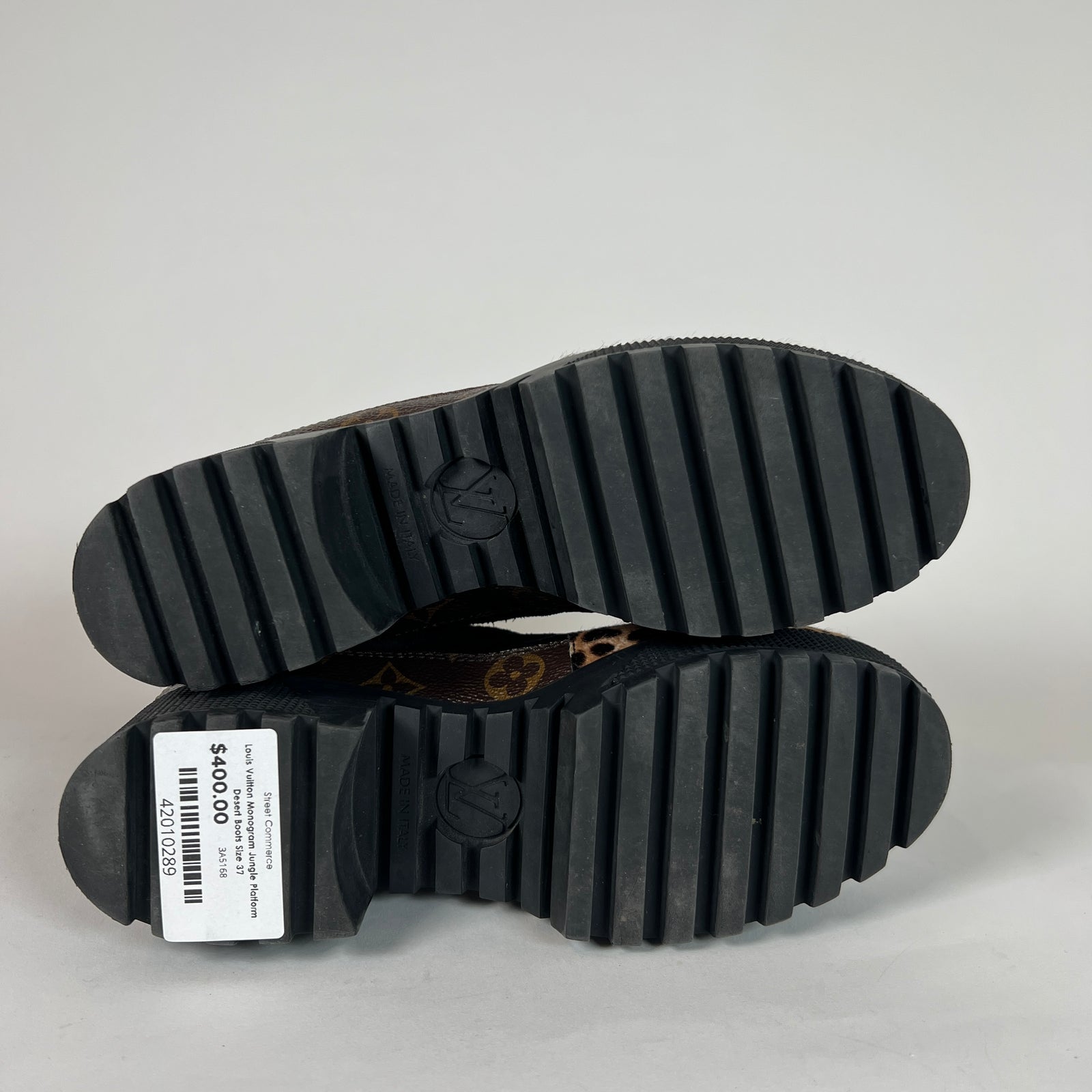 Louis Vuitton Monogram Jungle Platform Desert Boots Size 37