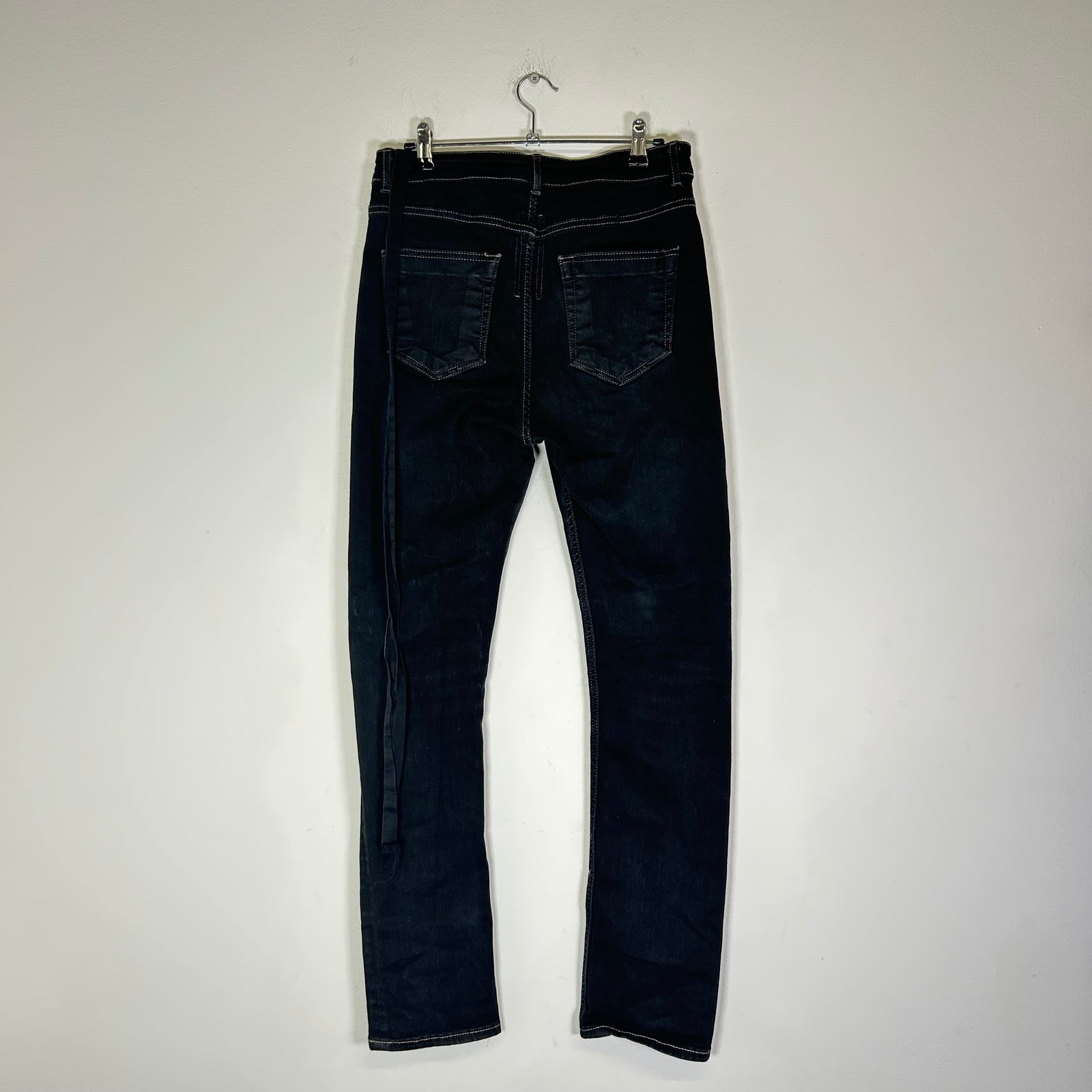 Rick Owens Drkshdw Black Detroit Cut Jeans Size 29
