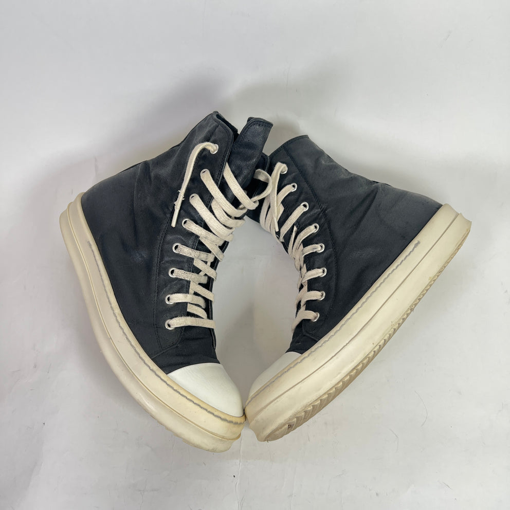 Rick Owens DRKSHDW Waxed High-Top Ramones