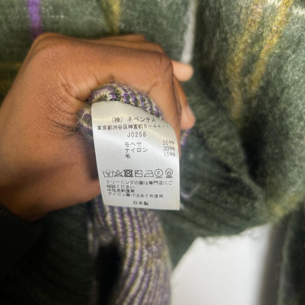 Needles Mohair Windowpane Cardigan