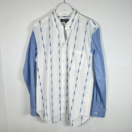 Comme Des Garcons Homme Deux Dot Strip Shirt Size L