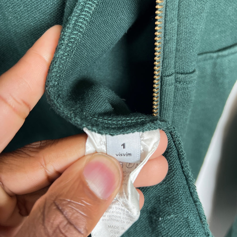 Visvim Green JV Hoodie Size 1