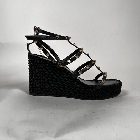 Valentino Rock Stud Wedge Platform Size 41