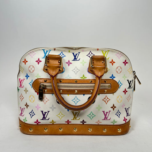 Louis Vuitton x Murakami White/Multicolor Monogram Alma Bag