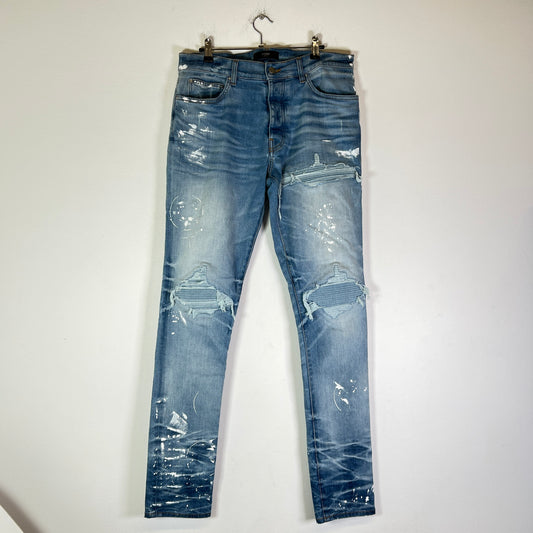 Amiri Faded Indigo Painter Denim MX1 Jeans