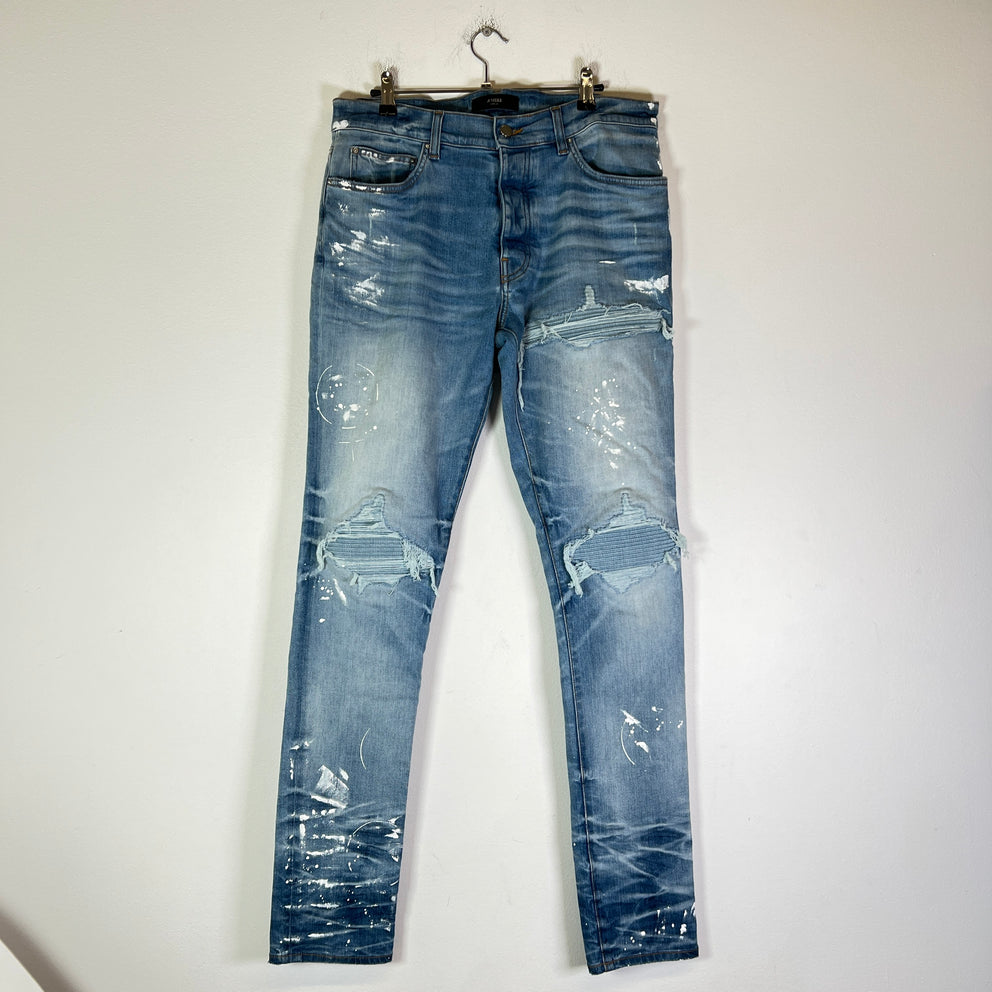 Amiri Faded Indigo Painter Denim MX1 Jeans