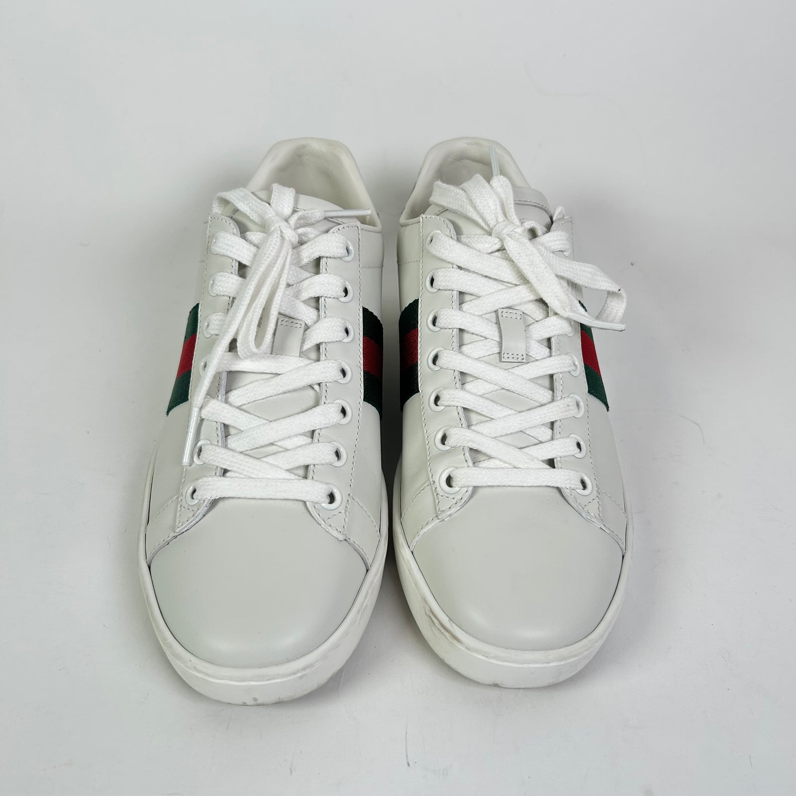 Gucci Web Ace Leather Sneaker