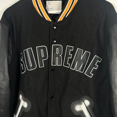 Supreme x Chito Striped Leather Varsity Jacket Size L