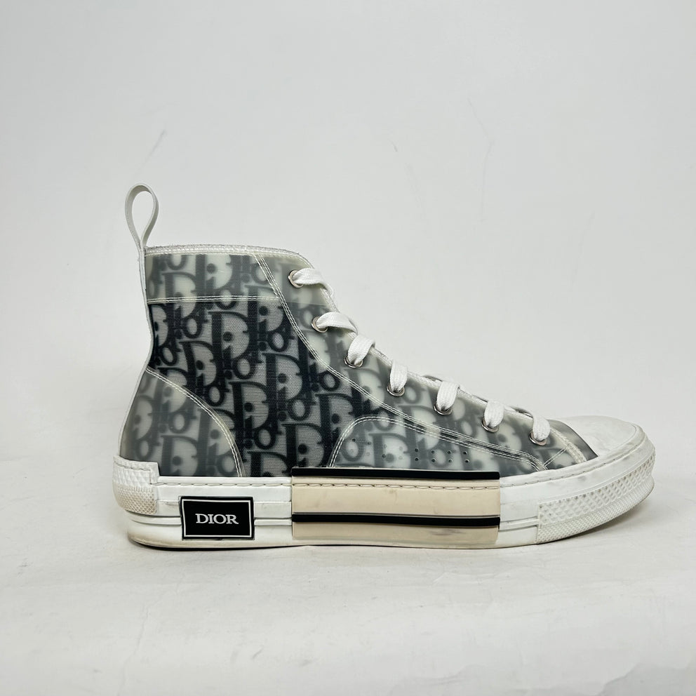 Dior B23 Black/White High Top Sneaker Size 44