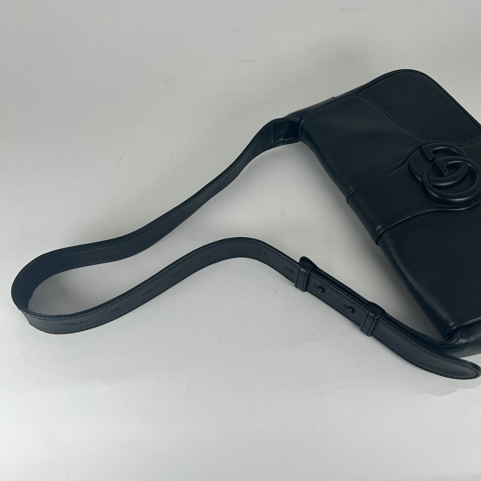 Gucci Black Leather Aphrodite Bag