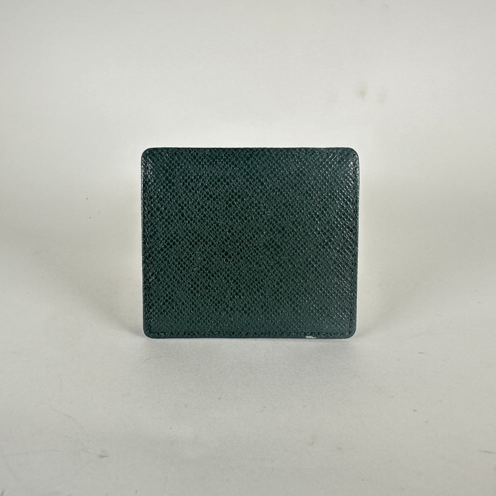 Louis Vuitton Green Leather Coin Case