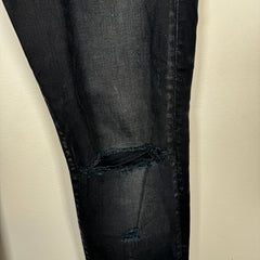Amiri Black Washed Skinny Jeans Size 36
