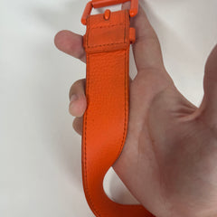 Louis Vuitton Orange Monogram MCA Signature Belt Size 95