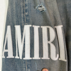 Amiri Clay Indigo Core Applique Logo Jeans