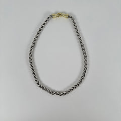 David Yurman Wheat Chain 14k Wallet Clasp Necklace