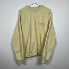 Essentials Yellow Crewneck Sz M
