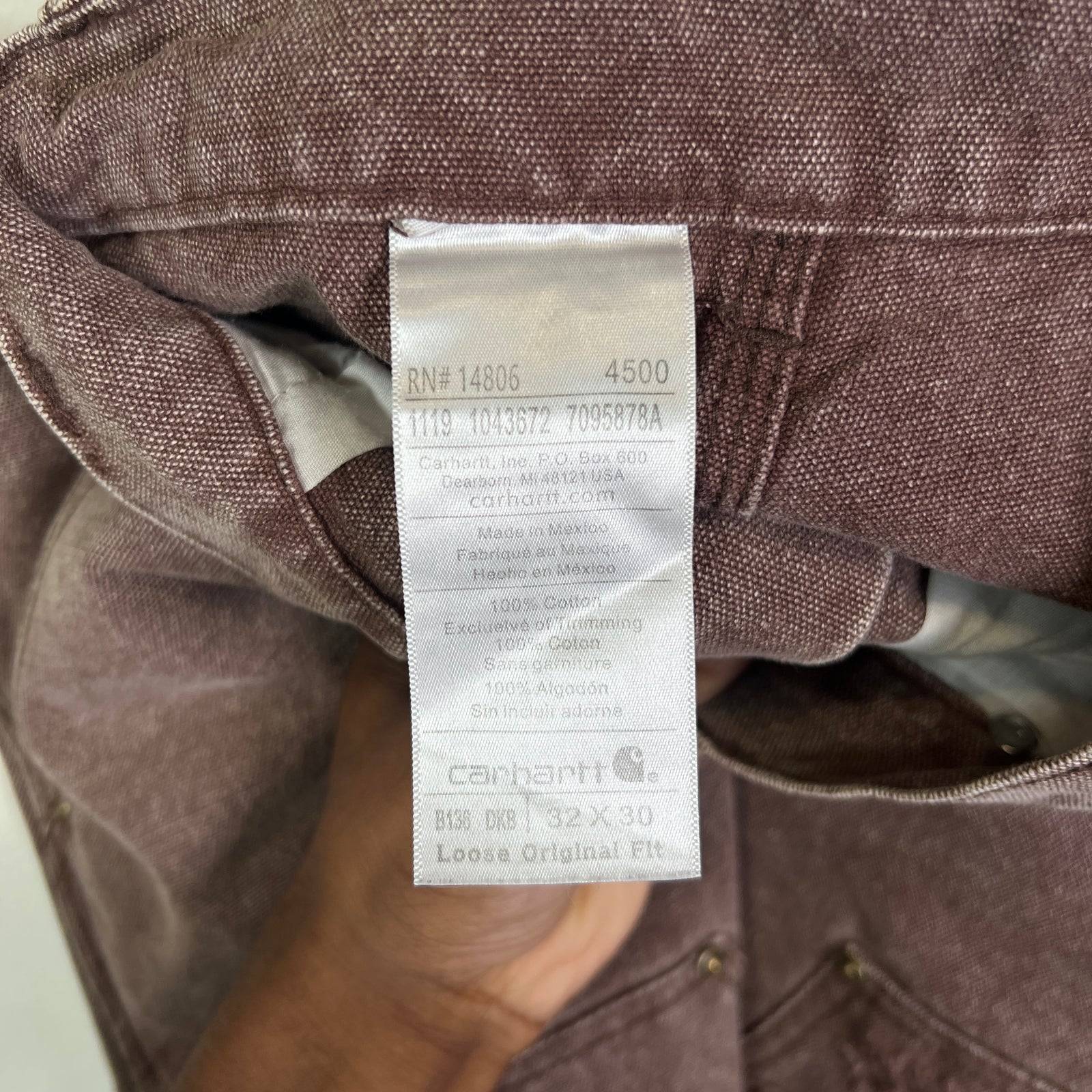 Carhartt Vintage Faded Distressed 'Double Knee' Carpenter Pants