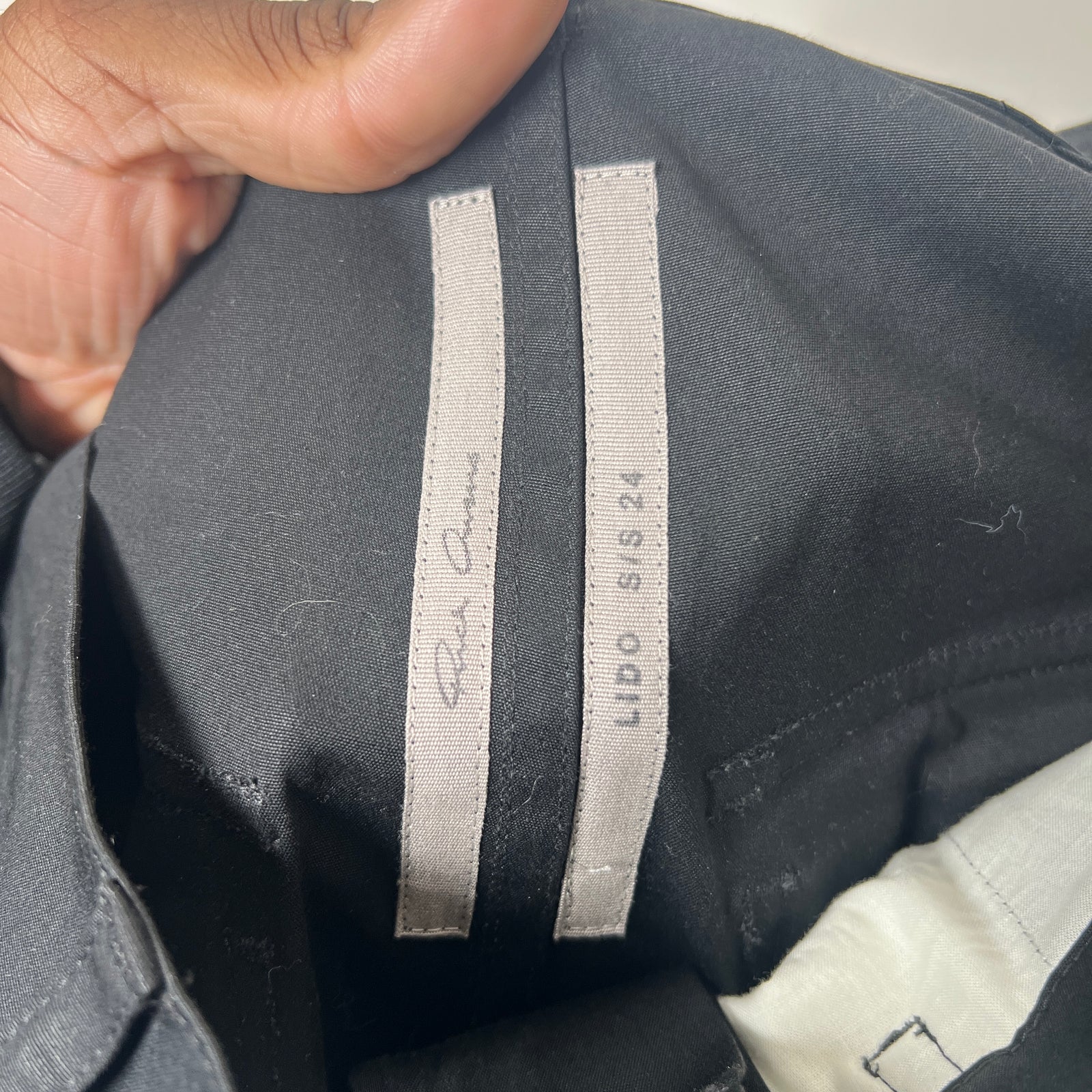 Rick Owens Black Stefan Cargo Pants Size 31