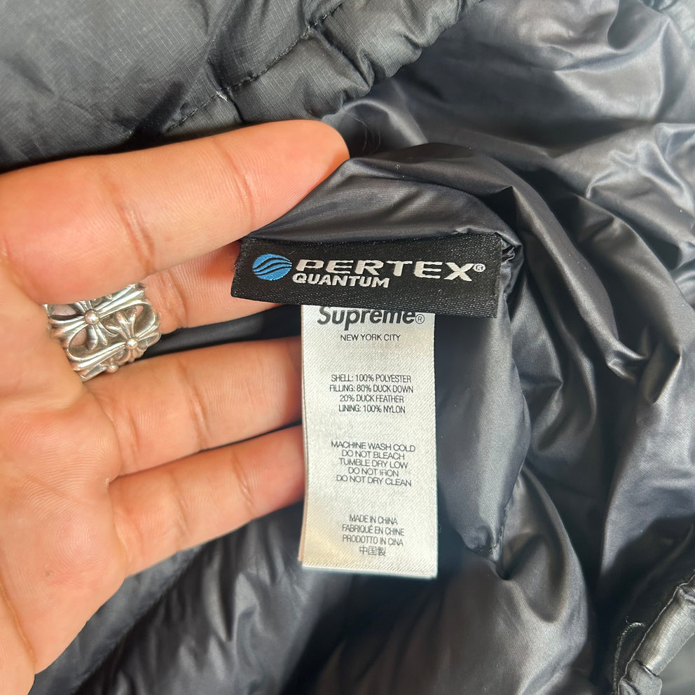 Supreme Black Micro-Down Half Zip Jacket Size M