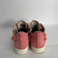 Rick Owens DrkShdw Pink Distressed Low-Top Ramones Size 12