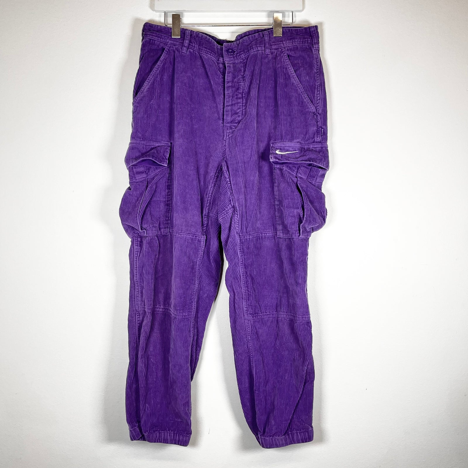Supreme Purple Cordury Cargo Pants Size L