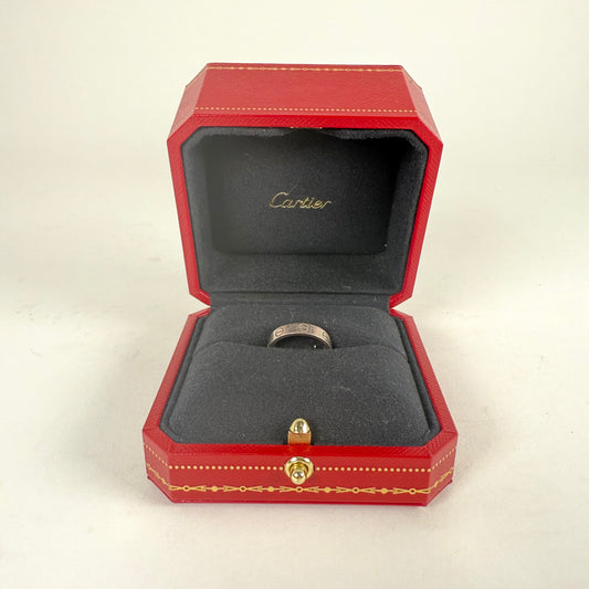 Cartier 18K White Gold Love Ring Size 5.25