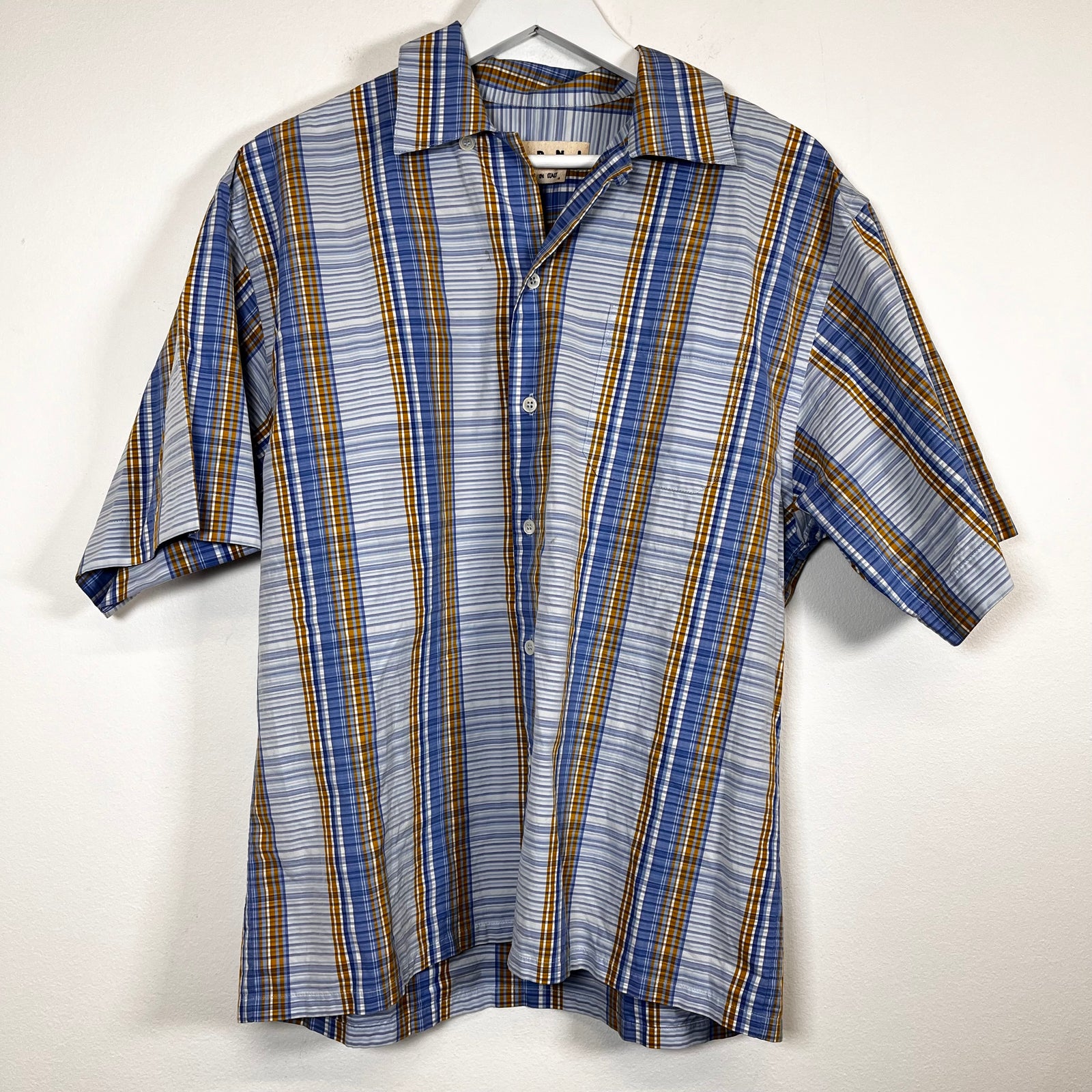 Marni Blue/Yellow Striped Shirt Size S