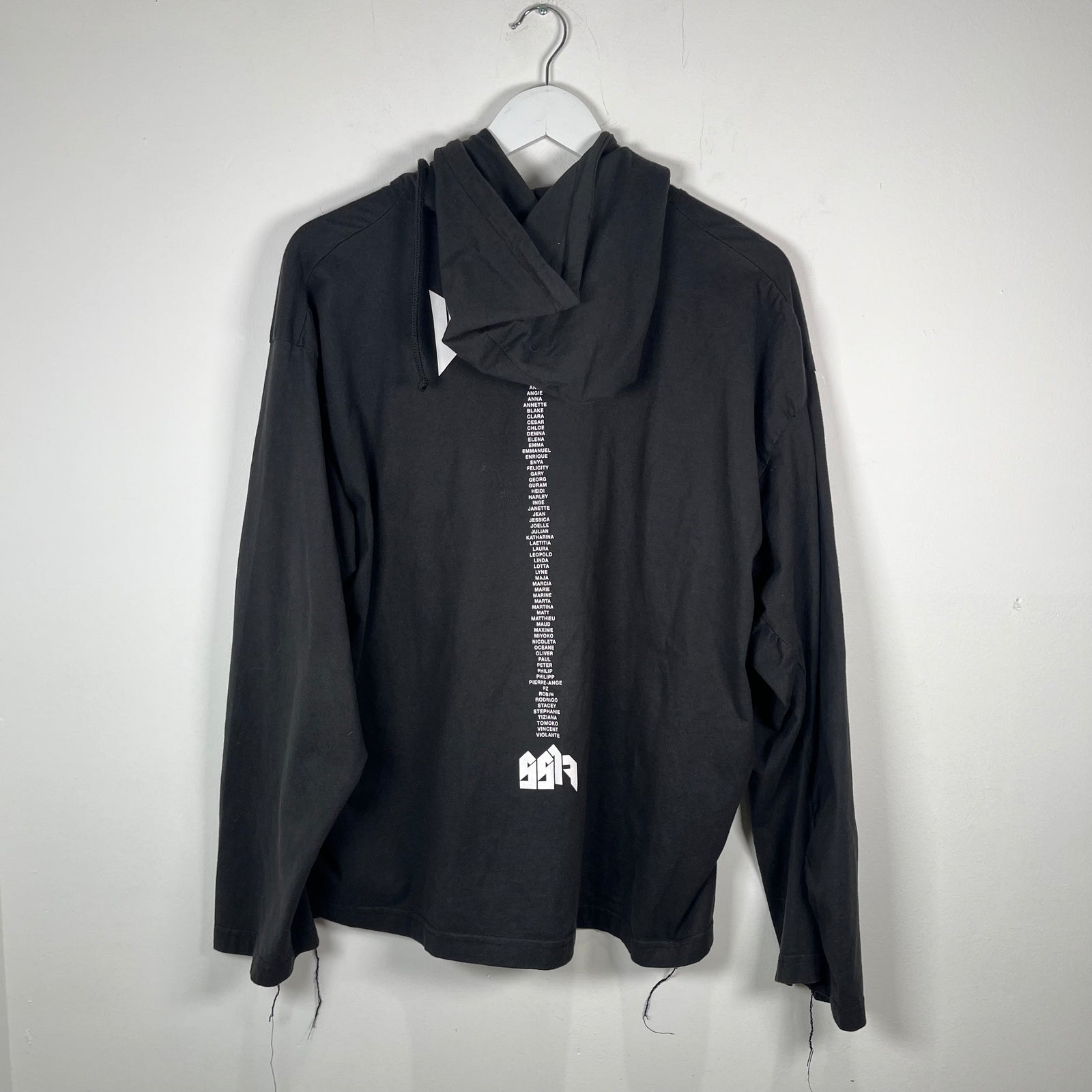 Vetements SS17 Logo Black Shirt Hoodie Size S