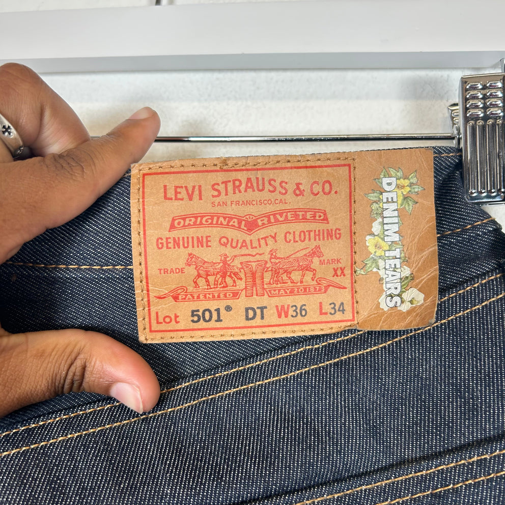Denim Tears Raw Denim Wreath Jeans Size 36