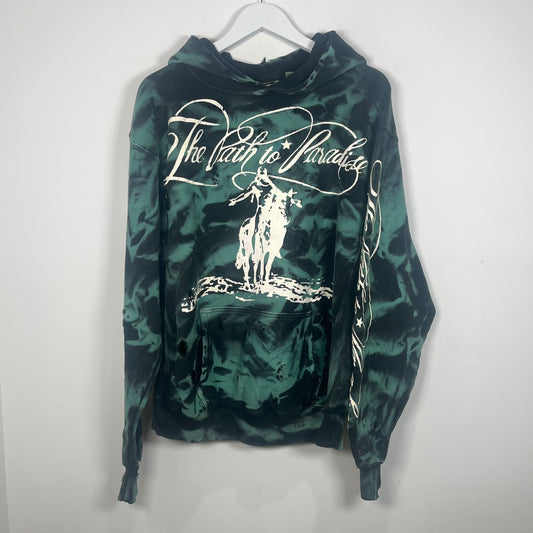 Hellstar 'No Guts' Lava Marble Green Hoodie Size XS