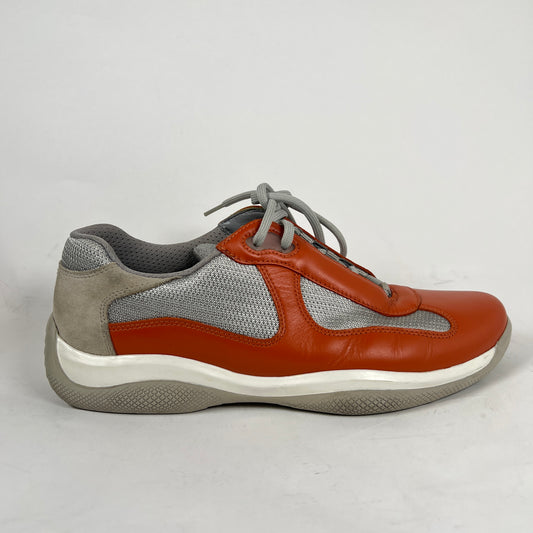 Prada Orange Vintage Calfskin Cups Size 8
