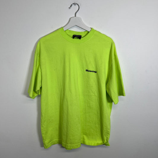 Balenciaga Neon B Spell-Out T-Shirt Size S