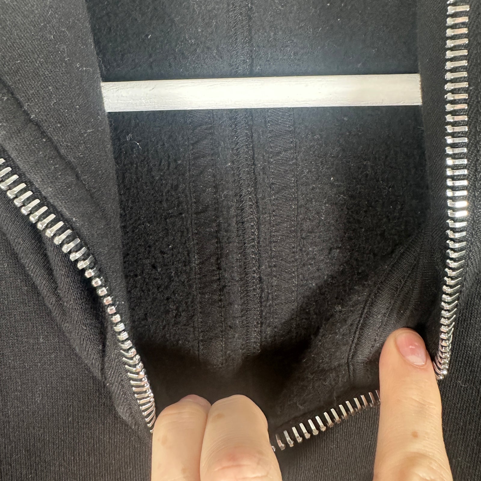 Rick Owens Black Full Zip Hoodie Size XL