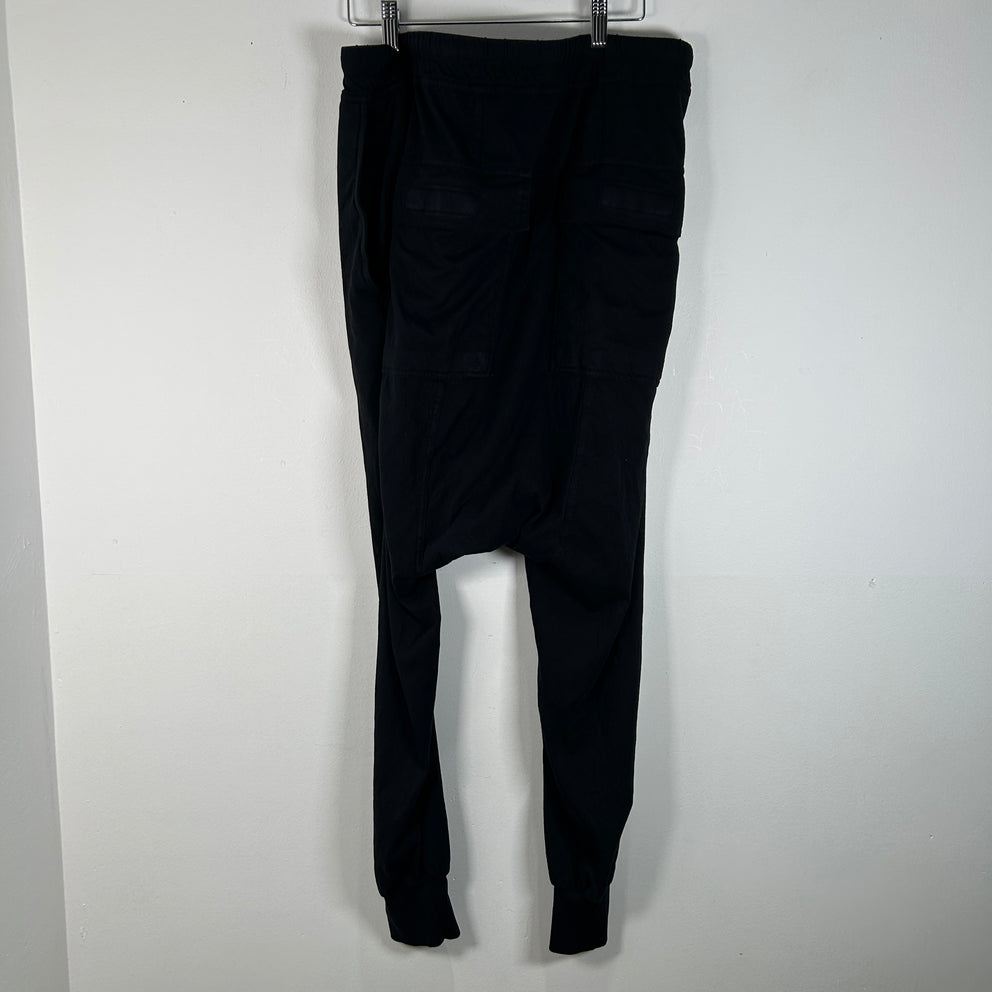 Rick Owens Prisoner Black Jogger Sweatpants Size L