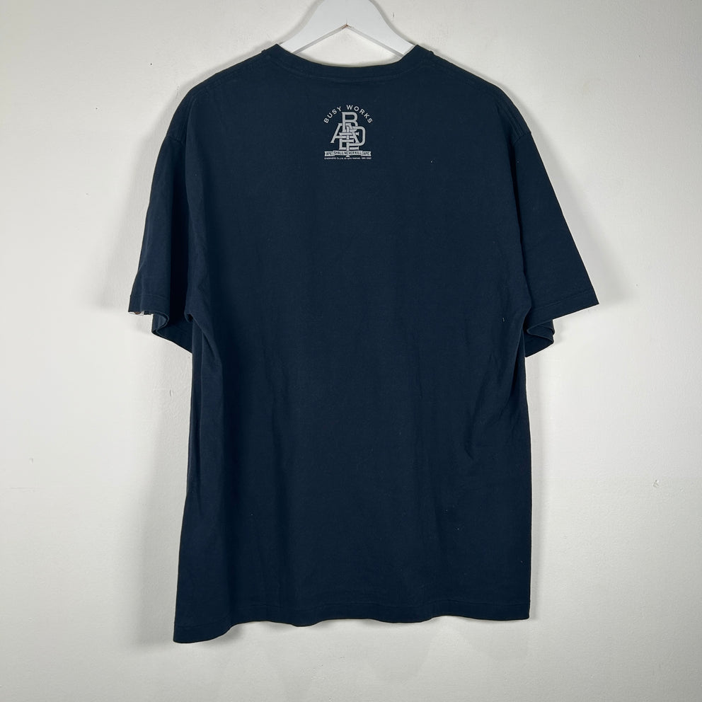 Bathing Ape Navy Monkey Piano Print Tshirt Size 2XL
