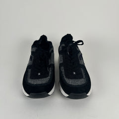 Chanel Dark Grey Knit Sock Runner Size 44
