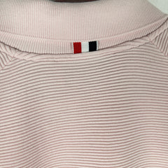 Thom Browne Pink Ribbed 4-Bar Polo Size 2