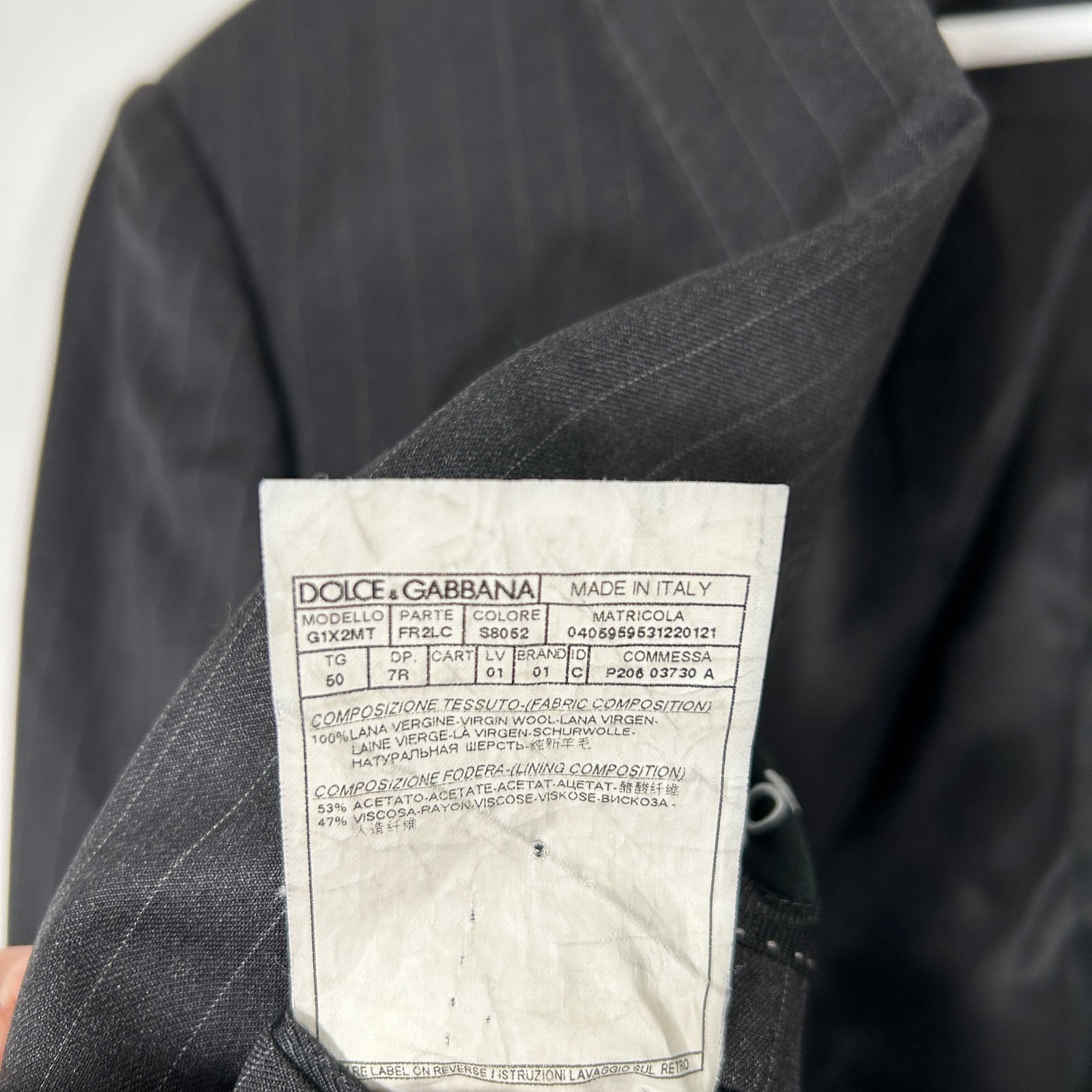 Dolce Gabbana Pinstripe Suit