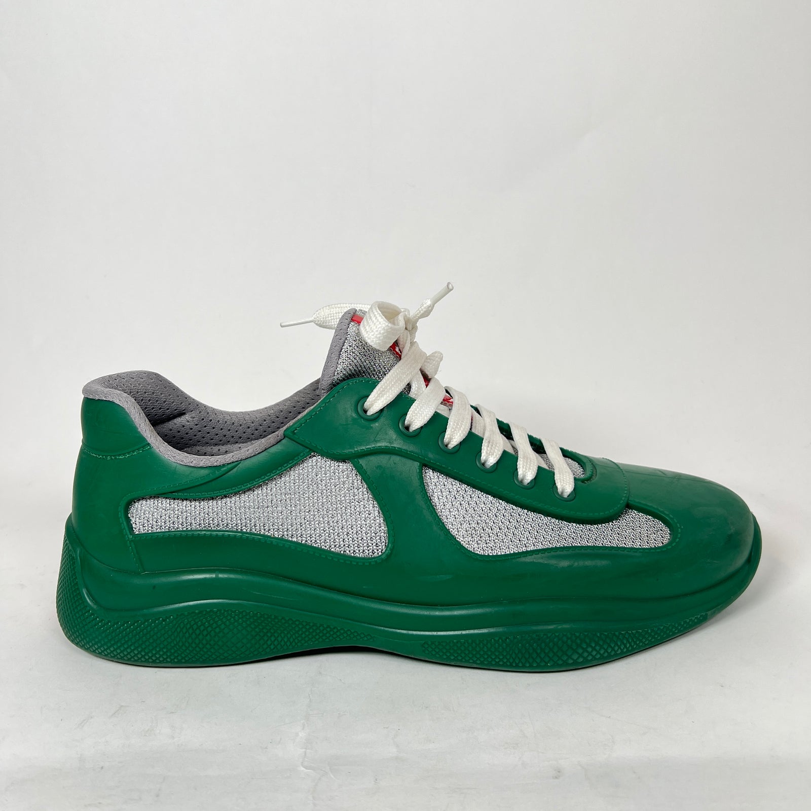 Prada Green Rubber America Cups Size 42