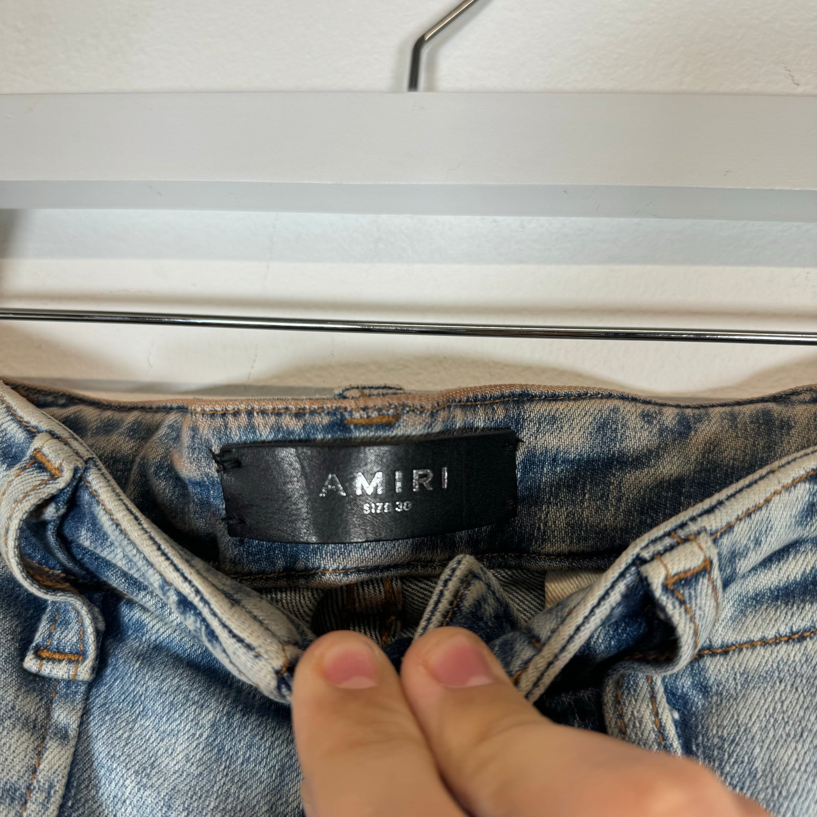 Amiri Lightwash Tactical Cargo Jeans Size 30