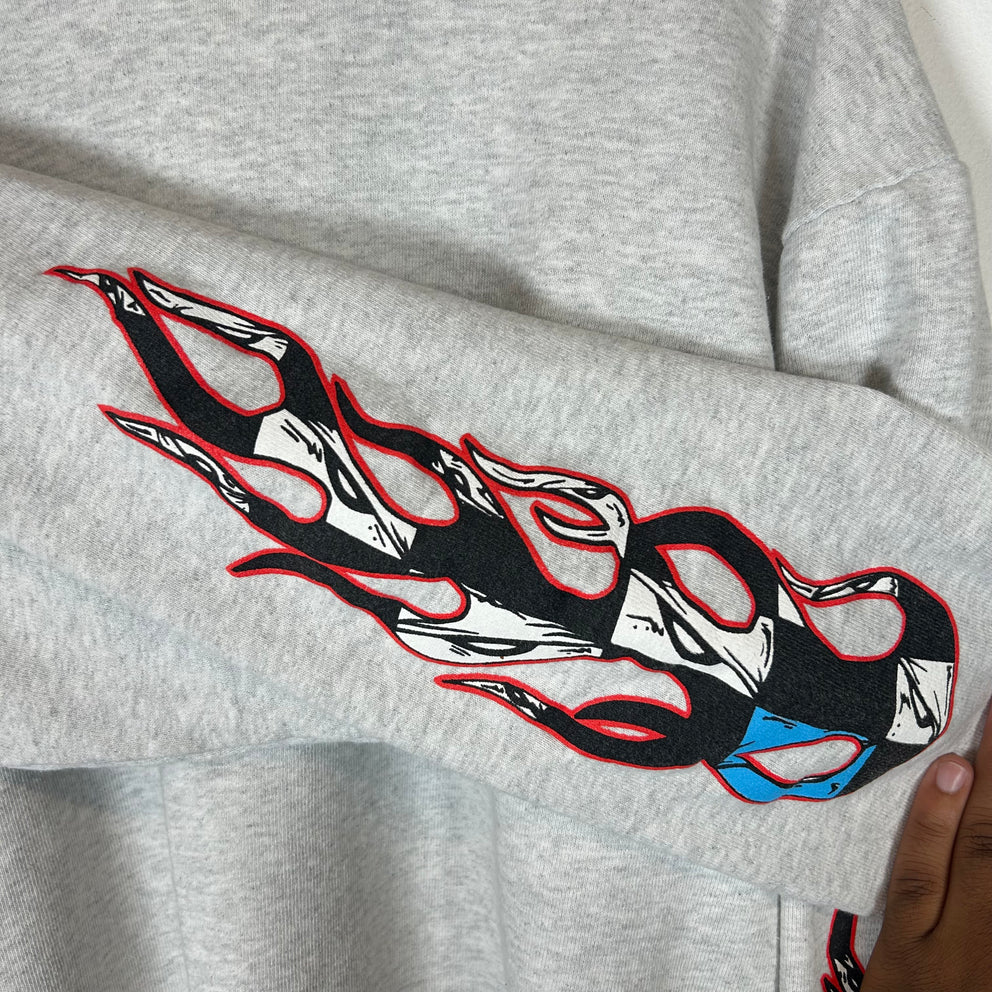 Chrome Hearts Grey Matty Boy Brain Graffiti Crewneck Size XL
