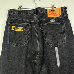 Undercover x Levi's 'Light Darkness' Darkwash Baggy Jeans Size 36