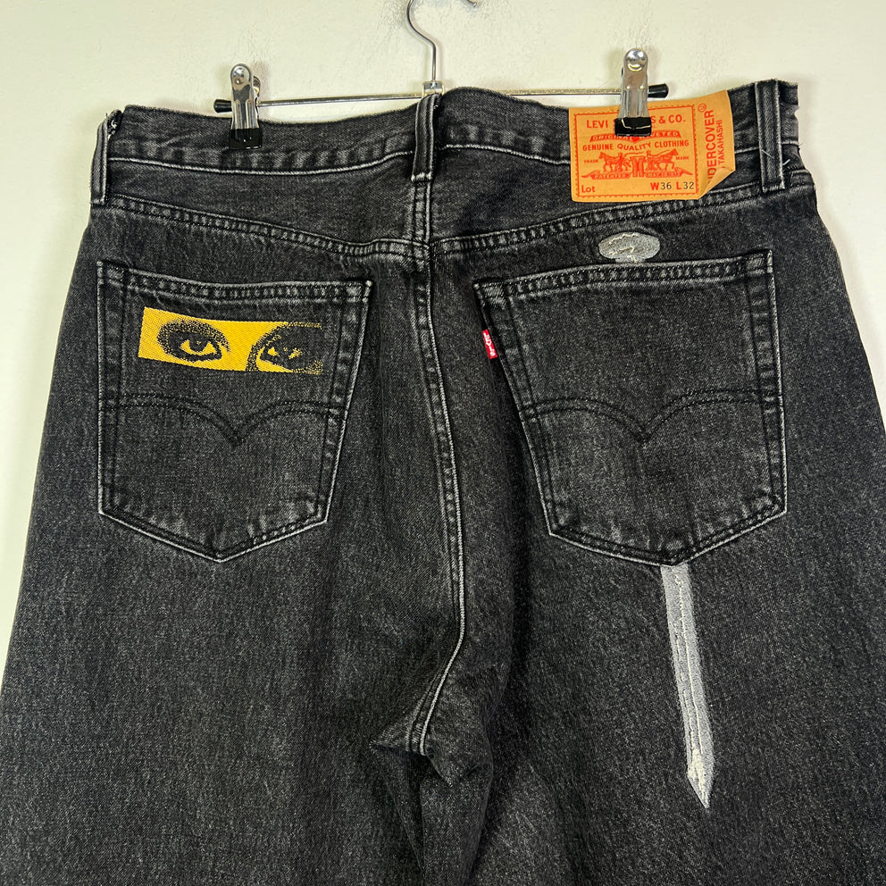 Undercover x Levi's 'Light Darkness' Darkwash Baggy Jeans Size 36