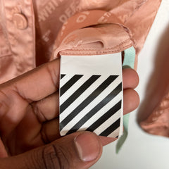 Off-White Pink Silk Button Up Size 40