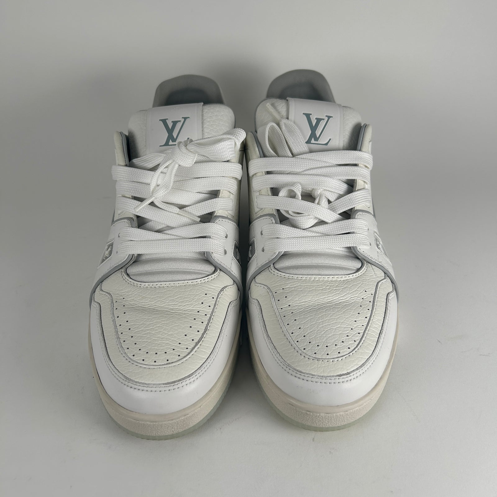 Louis Vuitton White Low Top Trainer Size LV 8.5