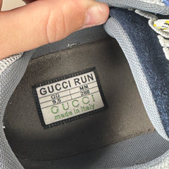 Gucci Blue Run Lace Up Sneaker Size GG 9.5