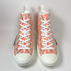 Dior B23 Orange Oblique High-Top Sneaker Size 43