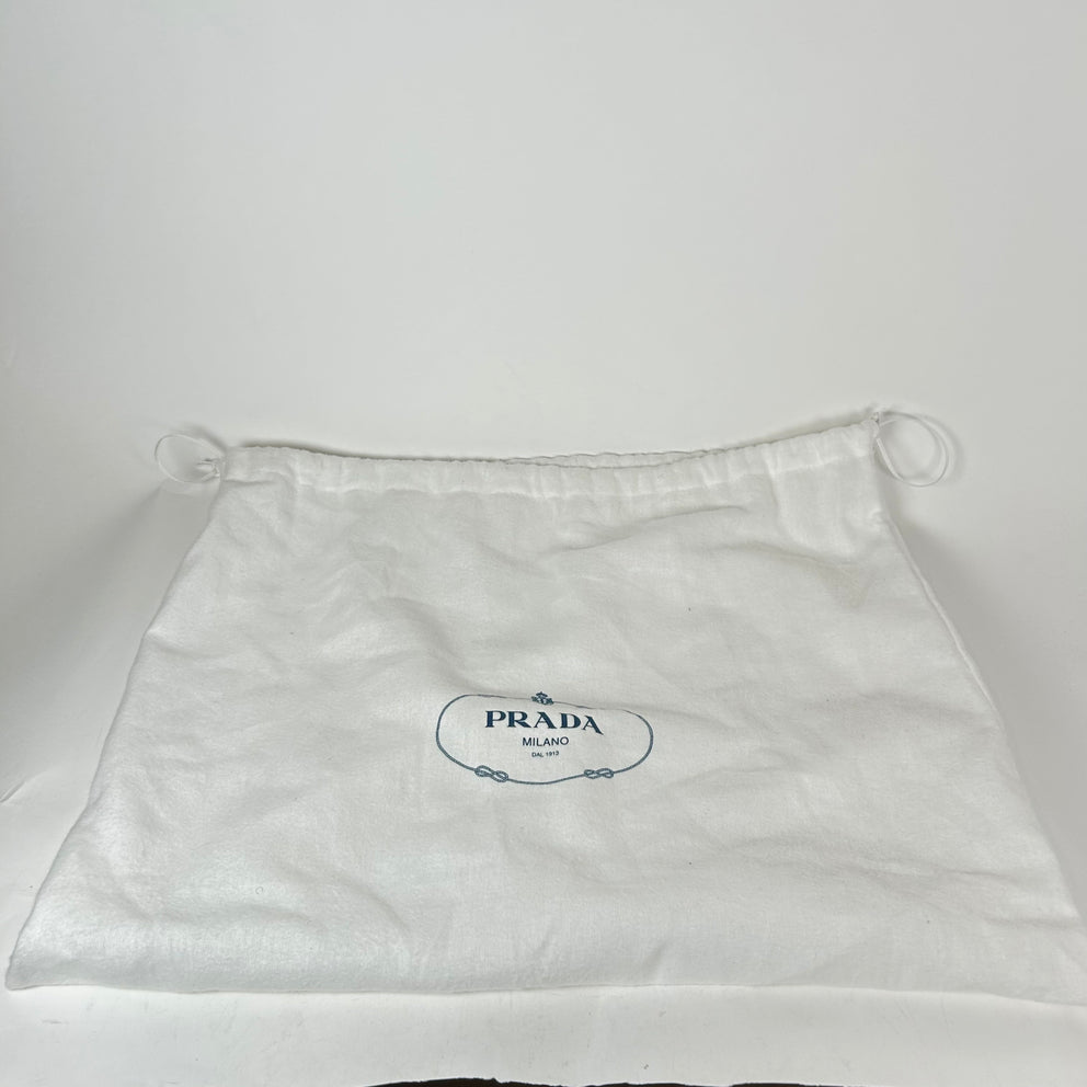 Prada Blue Medium Bonnie Belted Top Handle Bag