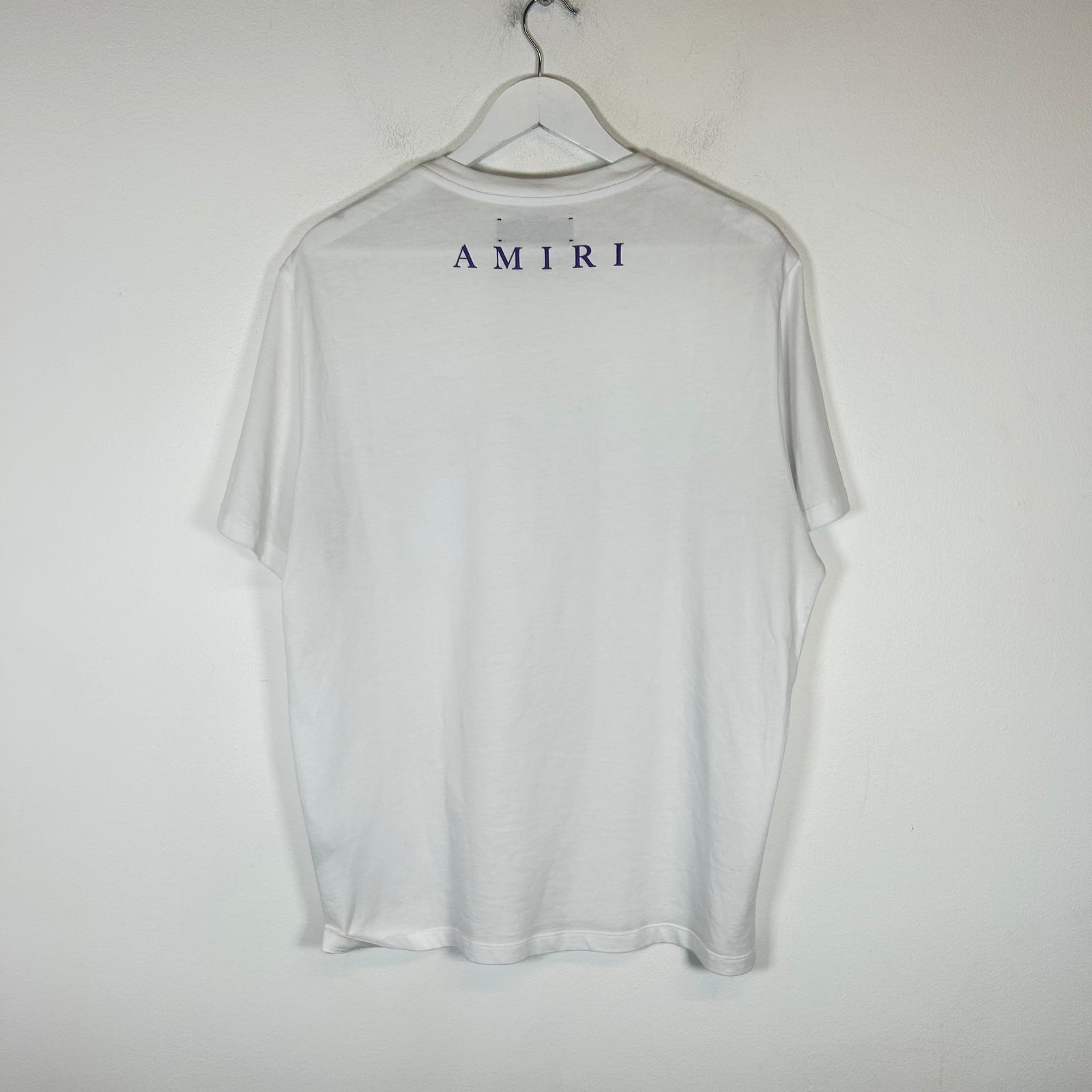 Amiri White/Purple MA Pocket Tee Size L